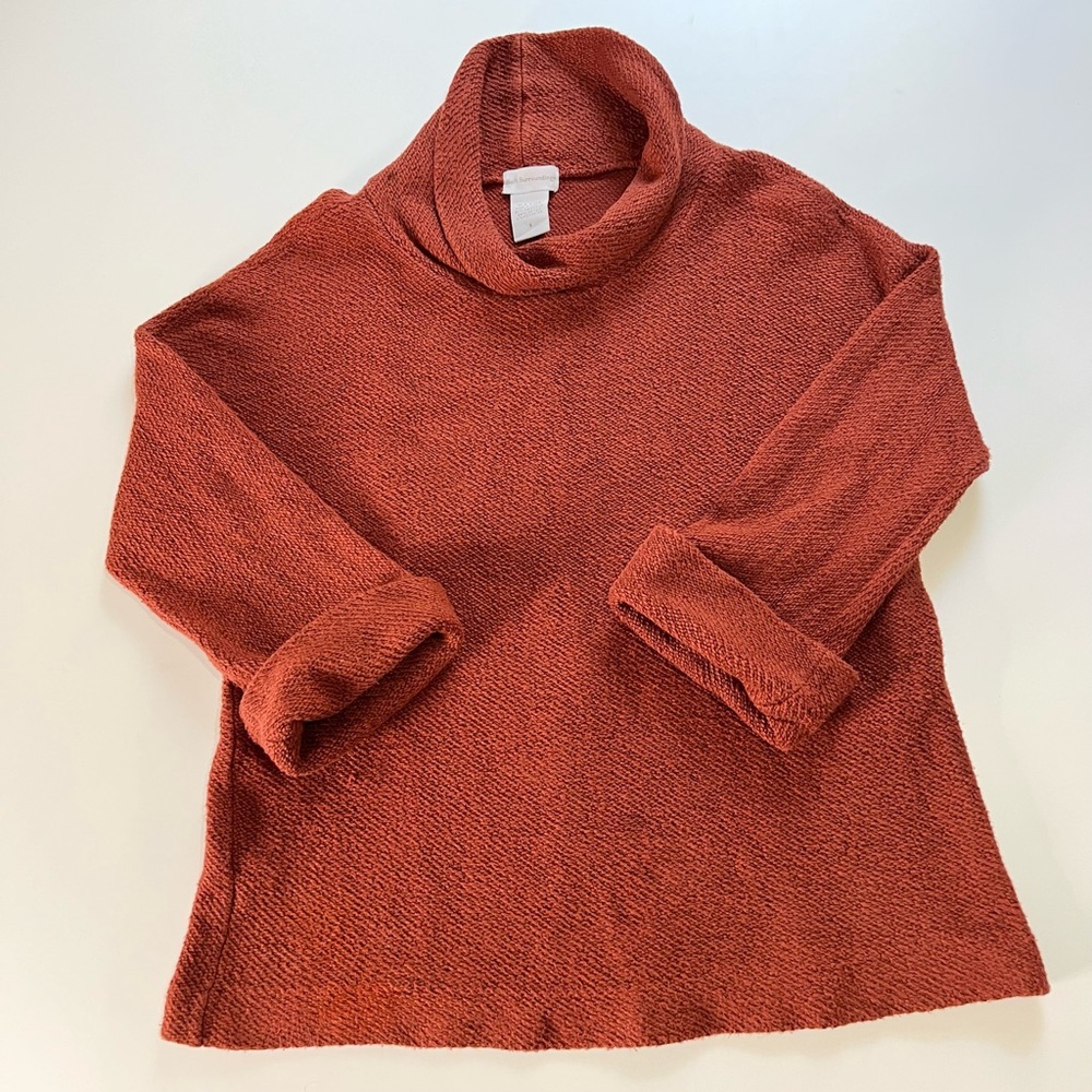 Soft Surroundings Rust Paramount Pullover Over Si… - image 1